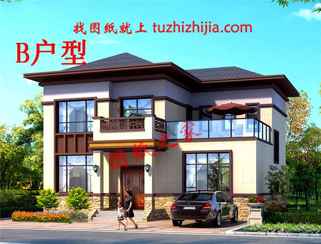 農(nóng)村12米×10米二層自建房設(shè)計(jì)圖，擁有一棟你真牛