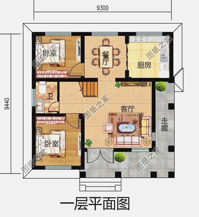 農(nóng)村二層樓房設(shè)計(jì)圖，造價(jià)10萬左右，經(jīng)濟(jì)又劃算