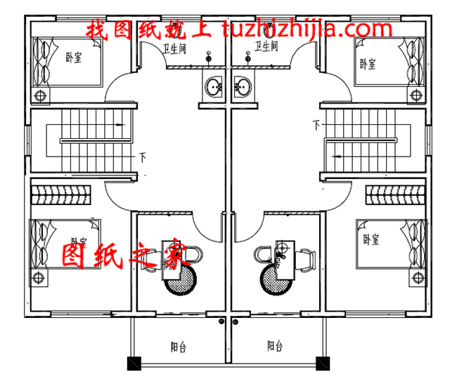 適合兄弟二人合建的雙拼別墅設(shè)計圖，經(jīng)濟(jì)實用，蓋好后驚艷全村