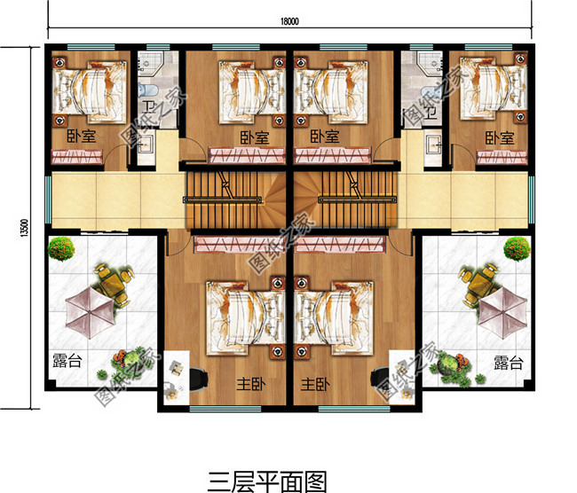 適合兄弟二人合建的雙拼別墅設(shè)計圖，經(jīng)濟(jì)實用，蓋好后驚艷全村
