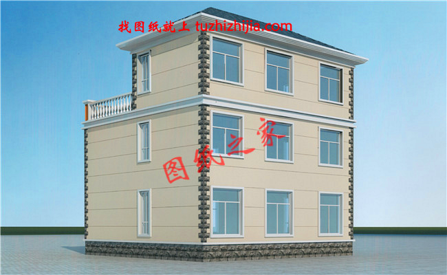 簡單大氣三層別墅設(shè)計圖，看完我也想回家建房
