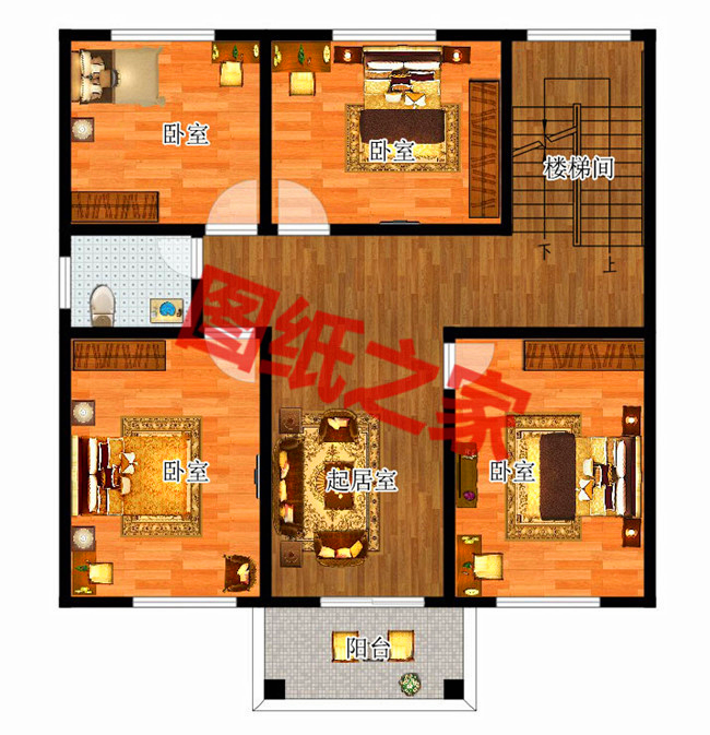 簡單大氣三層別墅設(shè)計圖，看完我也想回家建房