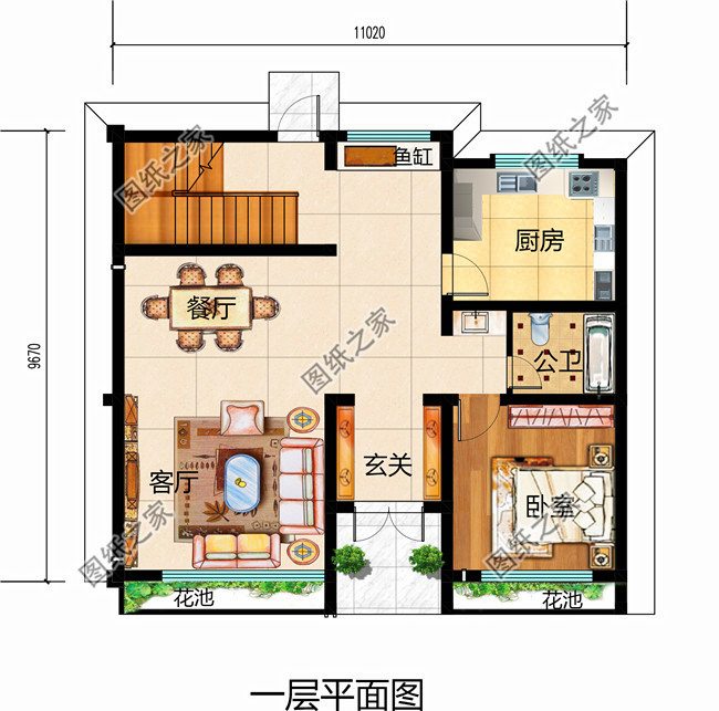 簡單大氣三層別墅設(shè)計圖，看完我也想回家建房
