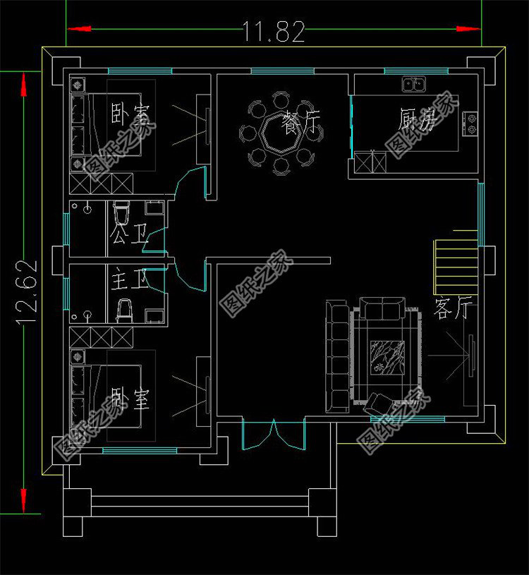 簡單大氣三層別墅設(shè)計圖，看完我也想回家建房