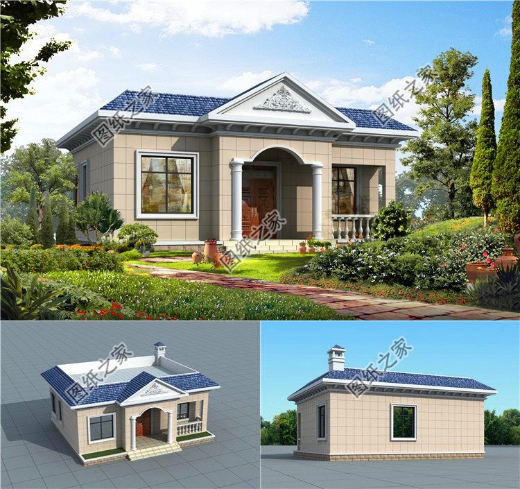 簡單大氣的一層平房設(shè)計圖紙，蓋好了就讓城里人羨慕吧