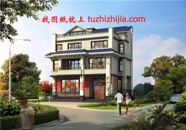 農(nóng)村簡(jiǎn)單三層半自建房效果圖，看過的都說驚艷