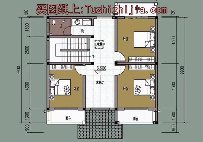 推薦：4款火爆朋友圈的好看又簡(jiǎn)單的二層樓房設(shè)計(jì)圖，占地100平米左右