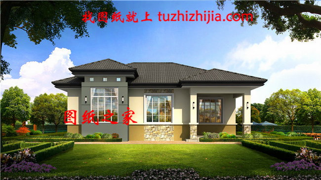 120平三房一廳圖，造價僅10萬，讓城里人羨慕吧！