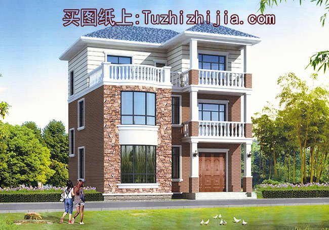 農(nóng)村9米*9米建房圖，5套小戶型別墅超好看！