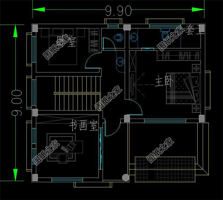農(nóng)村9米*9米建房圖，5套小戶型別墅超好看！