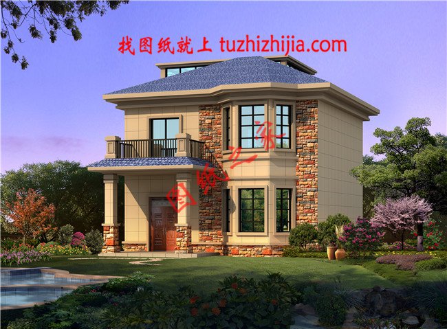 農(nóng)村9米*9米建房圖，5套小戶型別墅超好看！