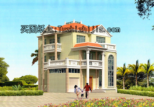 獨(dú)棟三層別墅，三代也不過時，讓城里人羨慕吧!