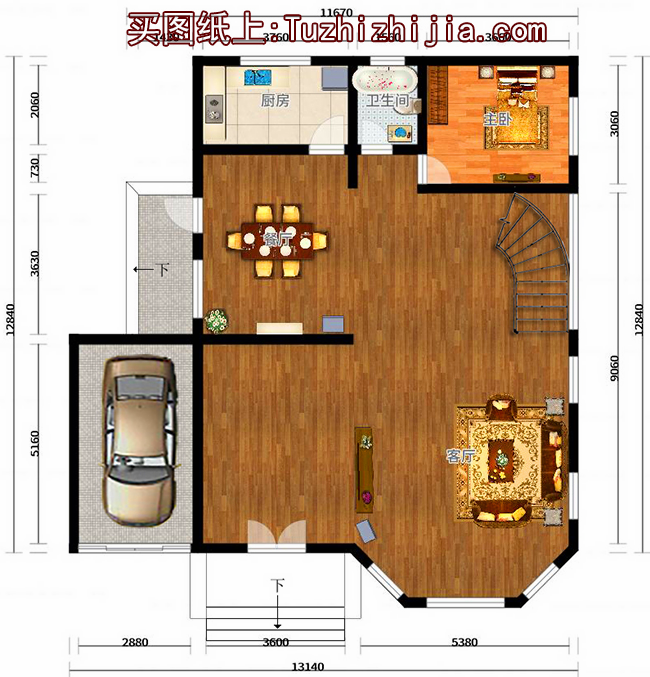 獨(dú)棟三層別墅，三代也不過時，讓城里人羨慕吧!