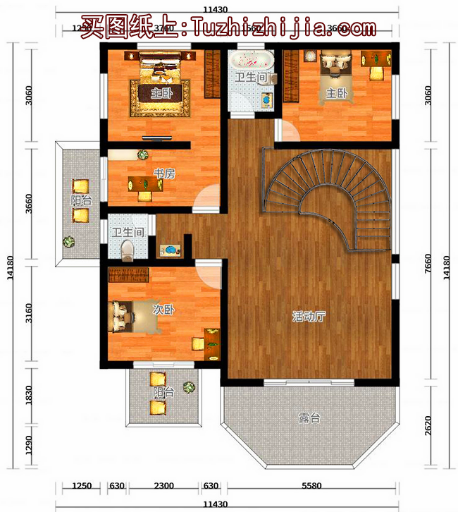 獨(dú)棟三層別墅，三代也不過時，讓城里人羨慕吧!
