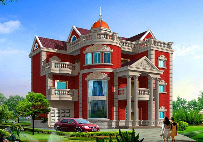 3款三層半四層別墅設(shè)計圖紙，造價50萬左右，布局簡直沒得挑