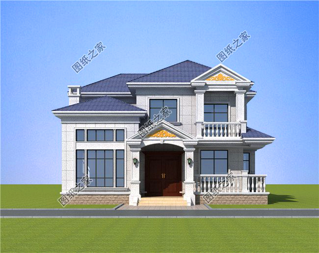 農(nóng)村120平方二層小樓圖，不用借錢就能建，忍不住推薦