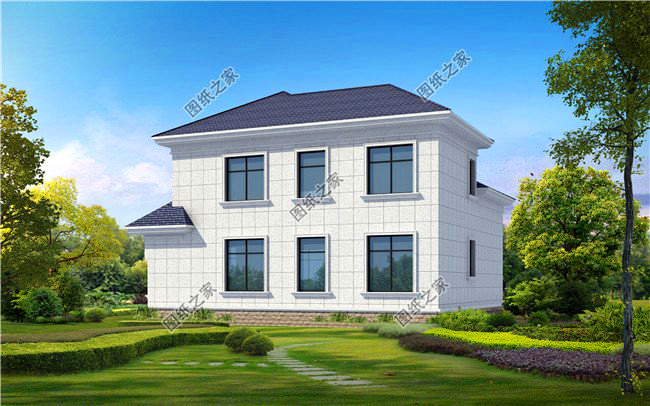 農(nóng)村120平方二層小樓圖，不用借錢就能建，忍不住推薦