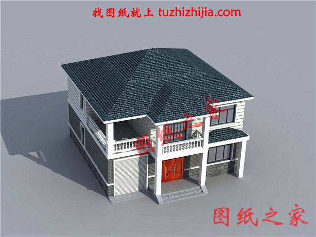 農(nóng)村120平方二層小樓圖，不用借錢就能建，忍不住推薦