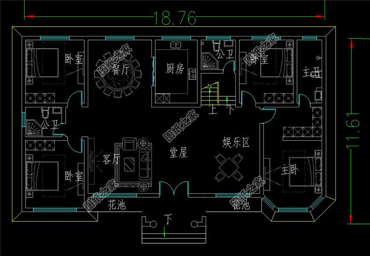 農村四室一廳的平房圖，8萬就能建起，讓你在村里脫穎而出