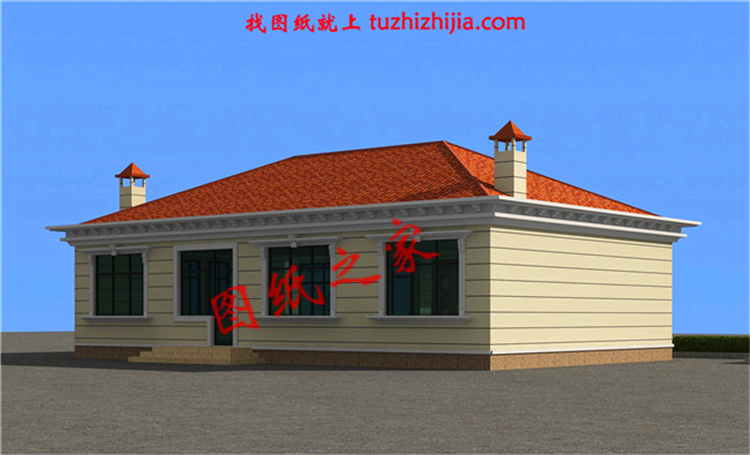 農村四室一廳的平房圖，8萬就能建起，讓你在村里脫穎而出