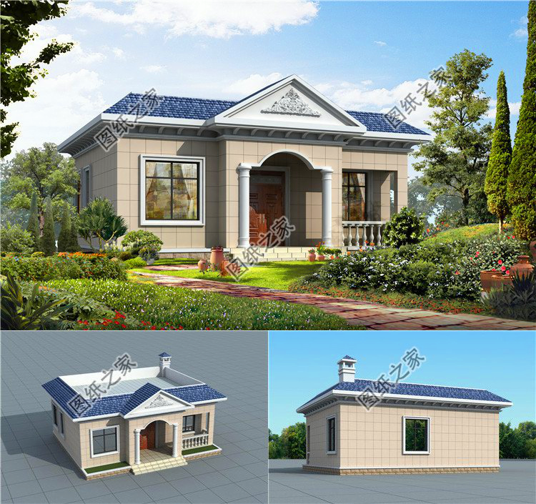 農(nóng)村90平方米一層房子設計圖，每款不超10萬，再也不用為小宅基地發(fā)愁