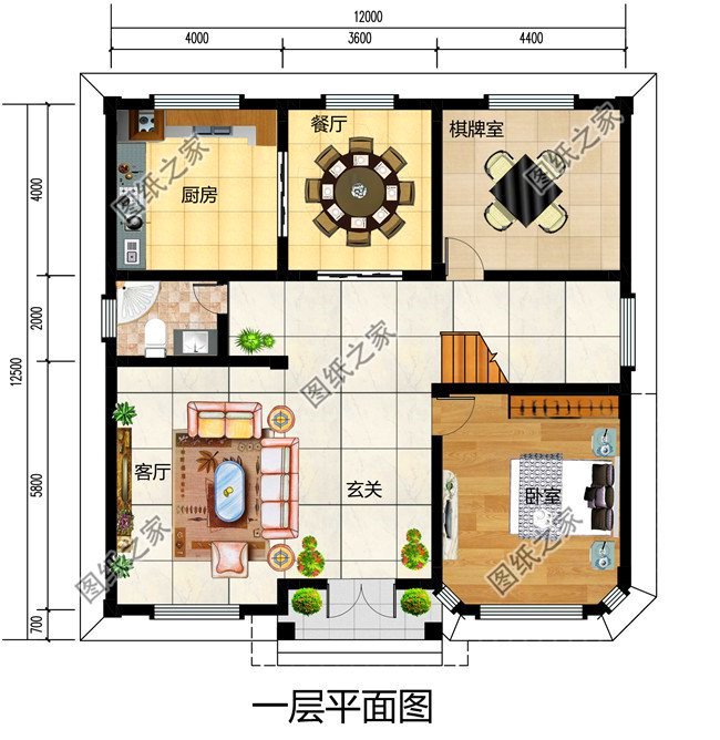 4套農(nóng)村二層樓房普通設(shè)計(jì)圖，造價(jià)13萬左右，風(fēng)格齊全，造價(jià)低
