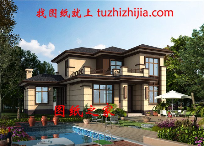 普通二層樓別墅設計圖，造價20萬，2024最新設計