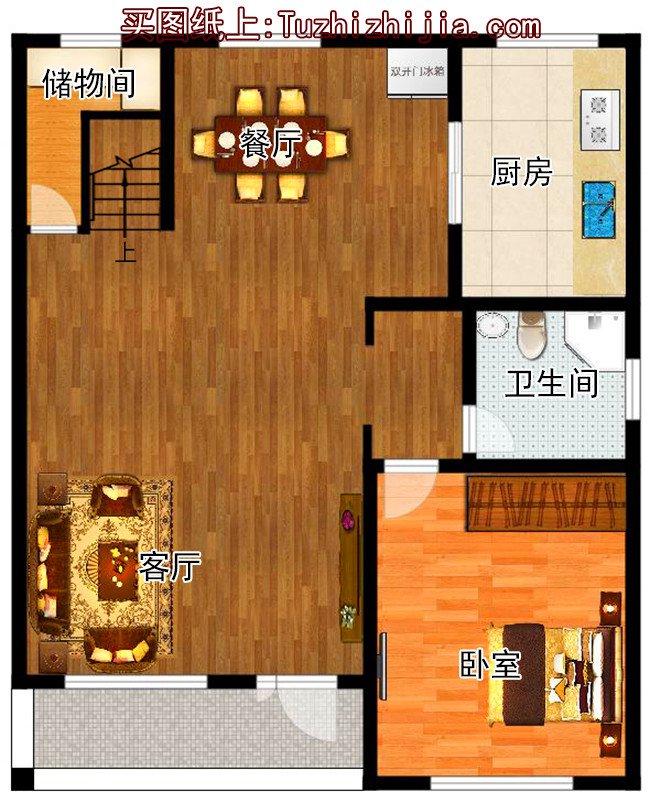 農(nóng)村二層樓房普通設(shè)計圖，造價15萬，真正適合自家的住宅