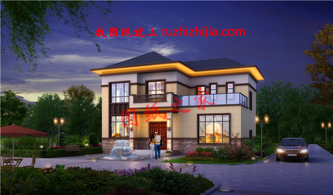 農(nóng)村20萬二層樓房圖片大陽臺，居住舒適，親戚看了都想建