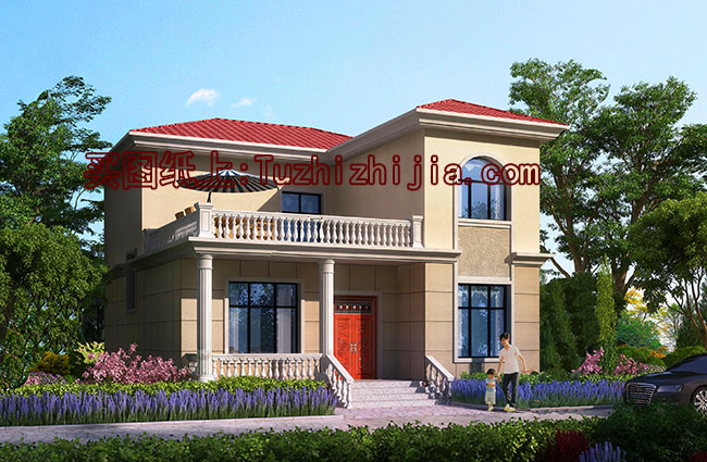 農(nóng)村20萬二層樓房圖片大陽臺，居住舒適，親戚看了都想建