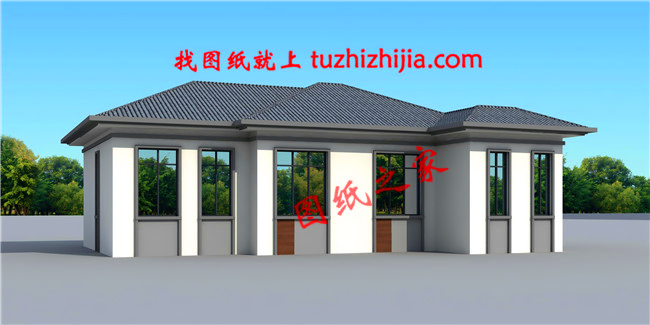 現(xiàn)代農(nóng)村一層平房圖片，簡(jiǎn)單大氣，看一眼你就忍不住想建