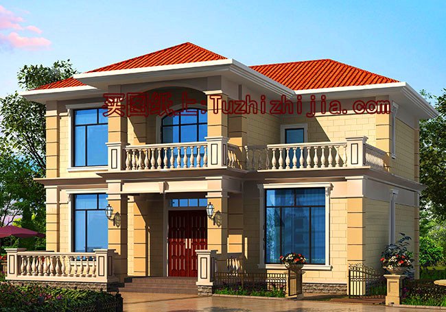 6套農(nóng)村20萬元二層小樓圖，這樣的房子蓋起來那是相當(dāng)有面子的