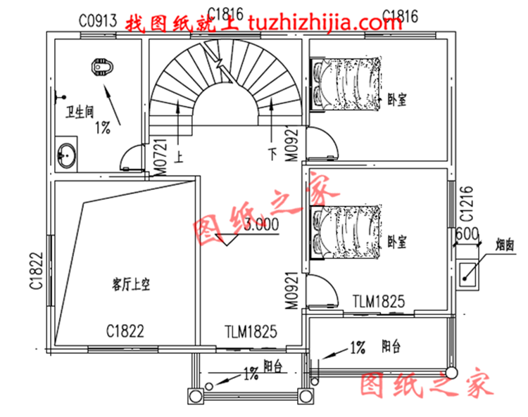 這4款農(nóng)村80平方普通三層樓圖紙，看過的人都說好，你還不快看看