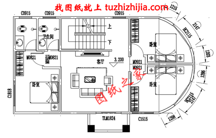 這4款農(nóng)村80平方普通三層樓圖紙，看過的人都說好，你還不快看看