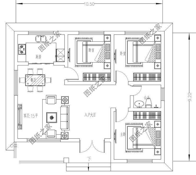 農(nóng)村一層90平方自建房圖，最低造價僅8萬，這樣蓋你不虧