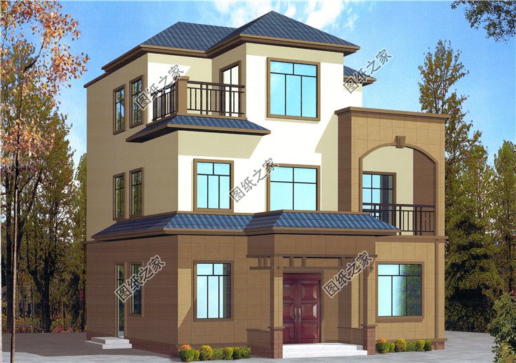 農(nóng)村20萬元三層小樓效果圖，同學(xué)看了都羨慕