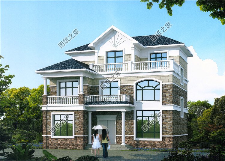 農(nóng)村20萬元三層小樓效果圖，同學(xué)看了都羨慕