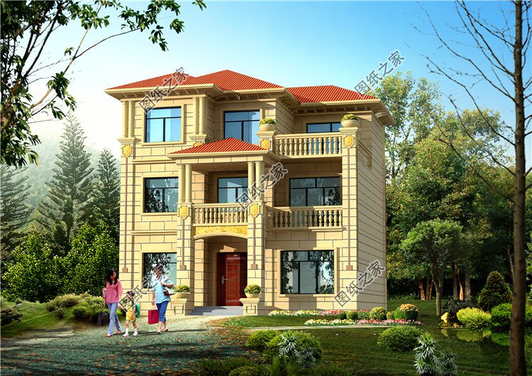 農(nóng)村20萬元三層小樓效果圖，同學(xué)看了都羨慕