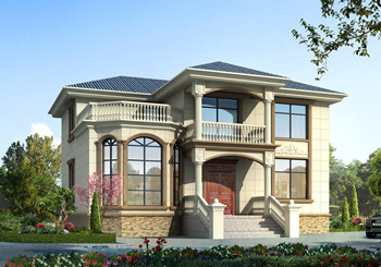 時尚漂亮的二層小洋樓設計圖，設計師建房都選這個方案