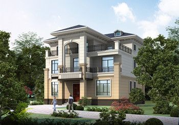 鄉(xiāng)下三層大氣房子設(shè)計(jì)圖，外觀挺高大上的，主體29萬多