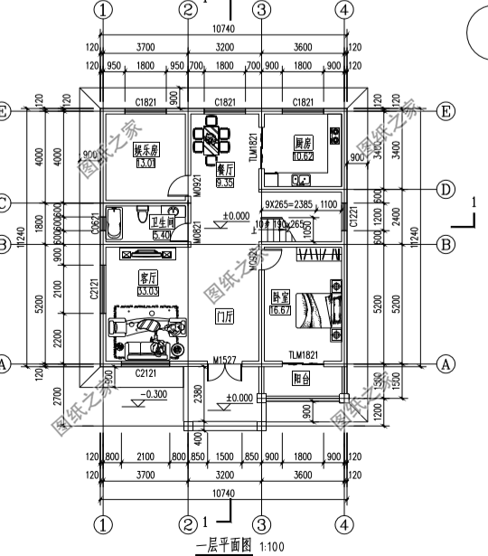 推薦4款三層自建房平面圖，簡直太讓人意外了，哪里舍得不收藏一番