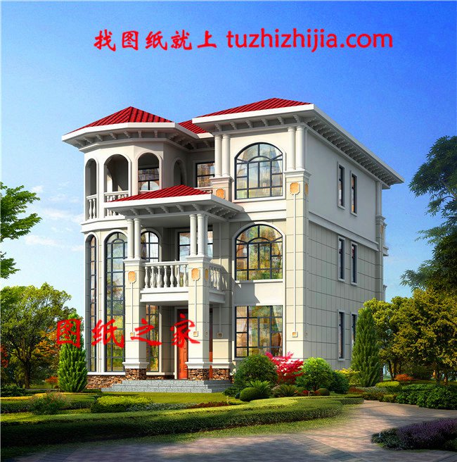 農(nóng)村三間三層自建房圖，外觀時尚布局講究，經(jīng)得起時間的考驗