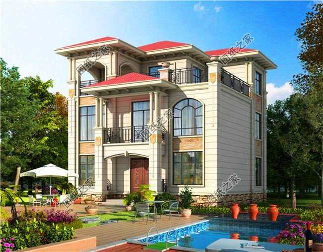 農(nóng)村三間三層自建房圖，外觀時尚布局講究，經(jīng)得起時間的考驗