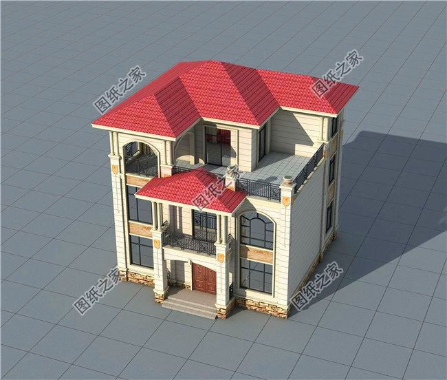 農(nóng)村三間三層自建房圖，外觀時尚布局講究，經(jīng)得起時間的考驗