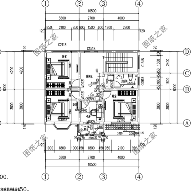 農(nóng)村自建二層小別墅圖，占地90平米，回家趕緊建，讓全村都羨慕