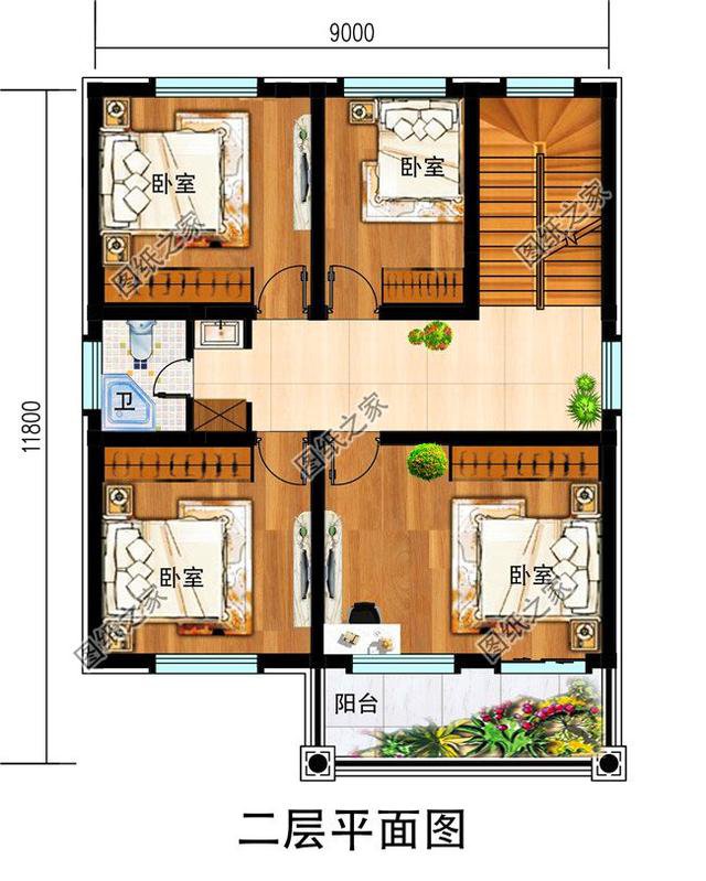 農(nóng)村三層占地90平方米自建房設(shè)計(jì)圖，簡直就是小宅基地的福音