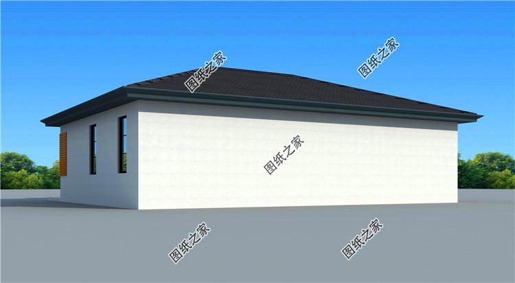 農村一層自建房效果圖，另附4室一廳詳細圖，建房一定要看