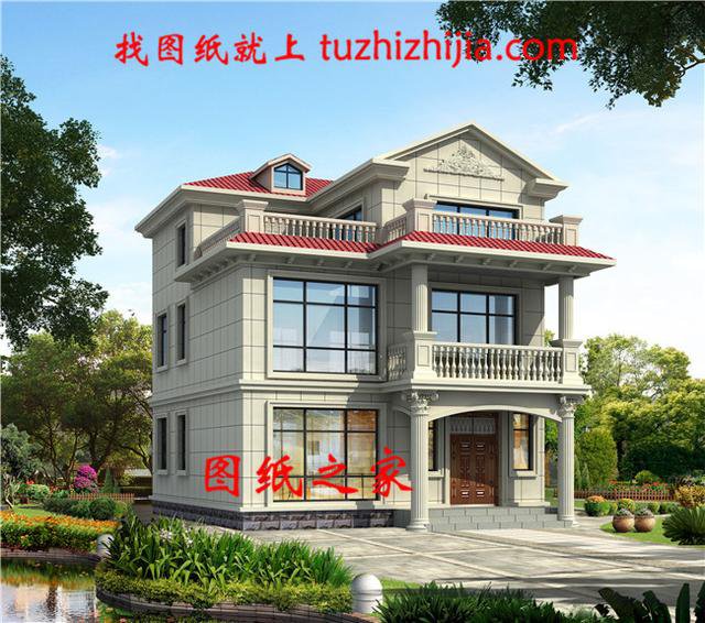 農(nóng)村三層帶陽臺外觀圖，時尚大氣，我都想建了