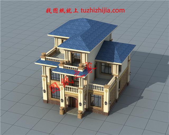 農(nóng)村三層帶陽臺外觀圖，時尚大氣，我都想建了