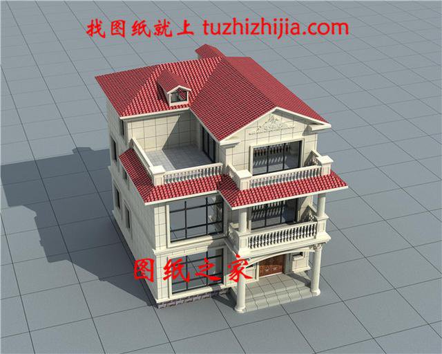 農(nóng)村三層帶陽臺外觀圖，時尚大氣，我都想建了